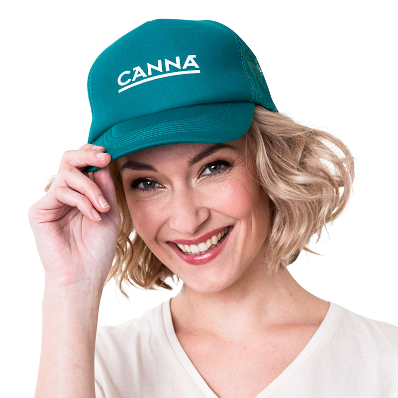 Trucker Cap green with white Canna logo