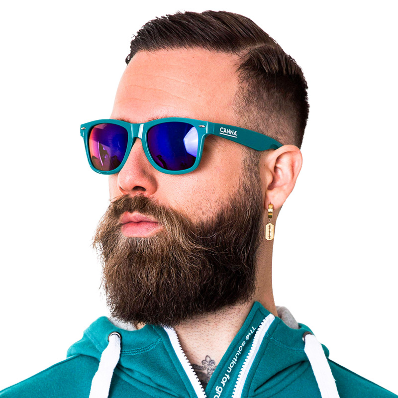 Sunglasses green with mirror glasses