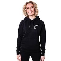 Hoodie zwart met Gorilla Outline - Vrouwen